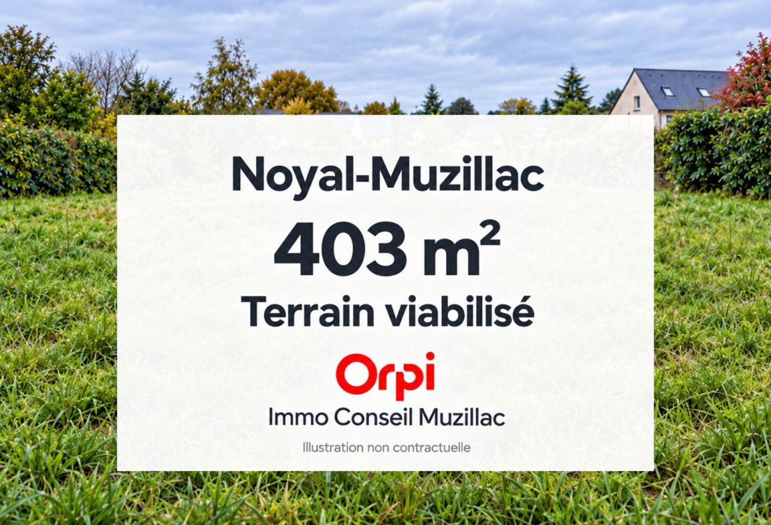 Terrain 403 viabilisé NOYAL-MUZILLAC — photo 1