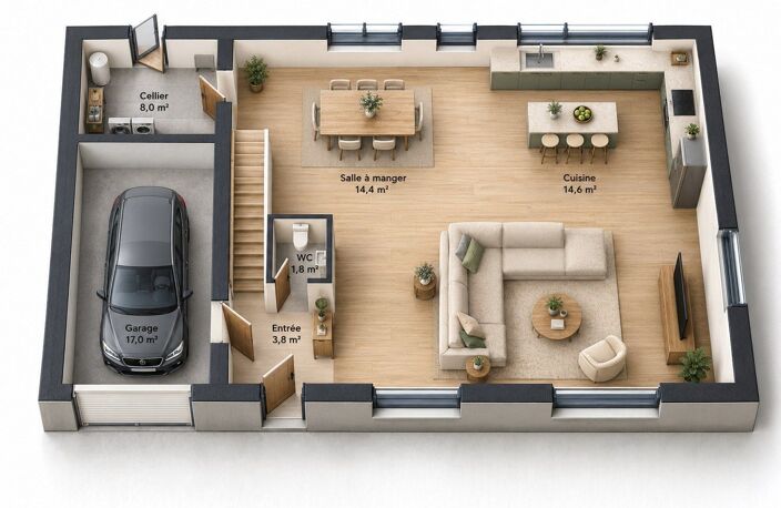 Faites construire votre maison 150.4 m² avec terrain à SONCHAMP (78) ! — photo 3