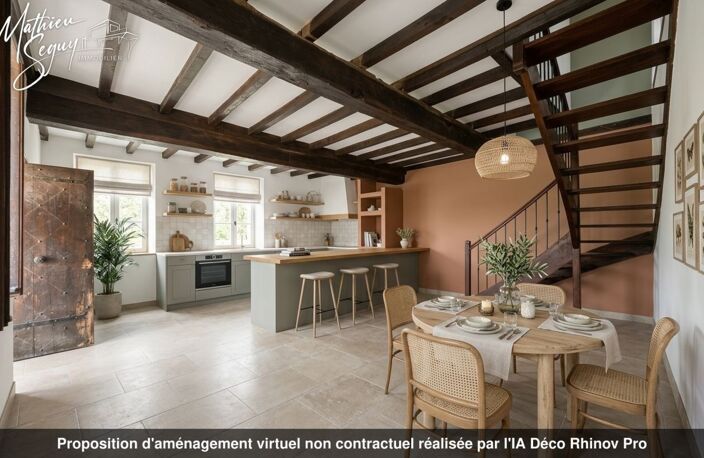 Ferme P5 en campagne àrénover sur un ensemble de 2000 m² de parcelles vendre à THURINS (69) — photo 4