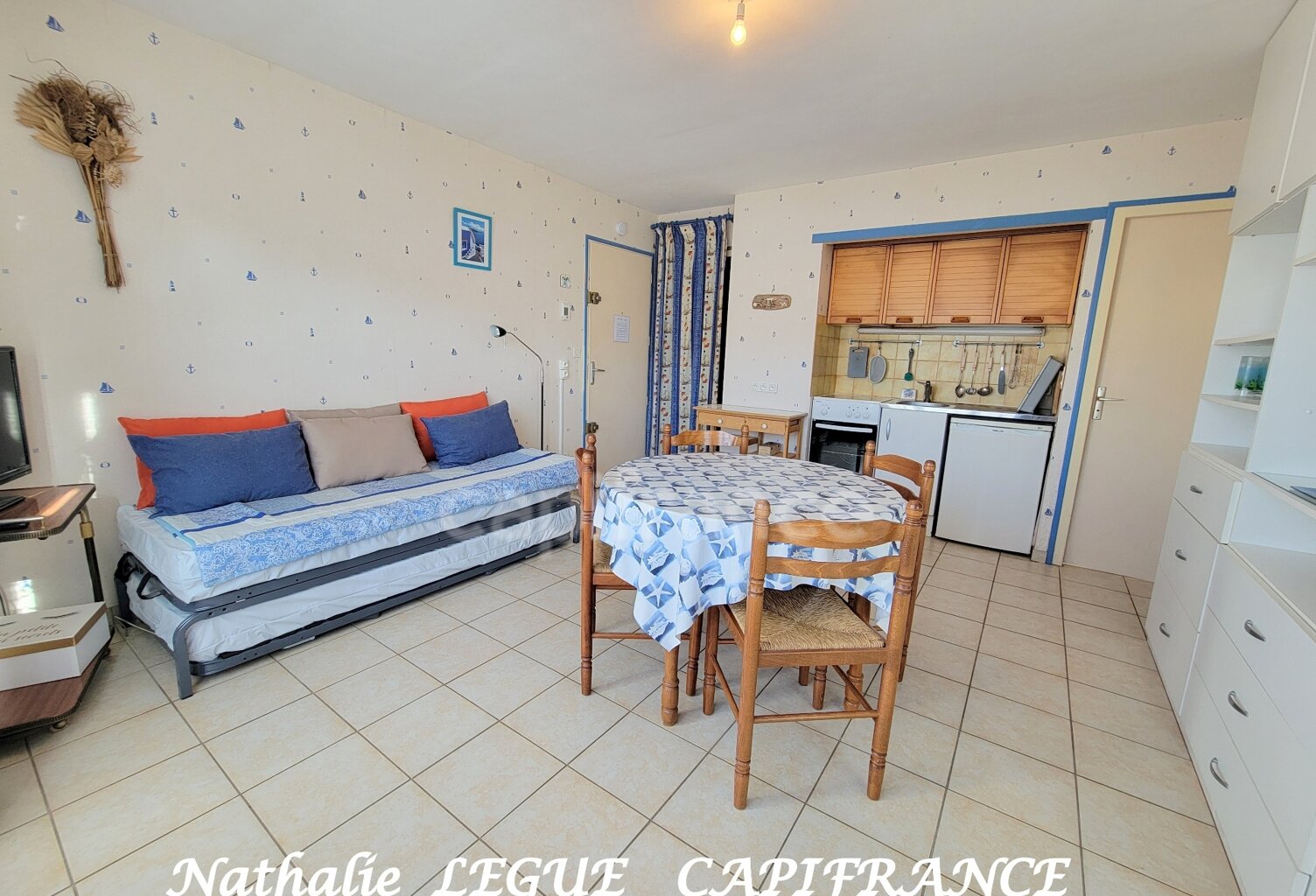 Vendée ( 85 ) FROMENTINE à vendre STUDIO  meublé 1 pièce , cabine de couchage  24 m² 94 , cave , place parking privative MER ,PLAGES  NOIRMOUTIER , embarcadère pour ILE D' YEU — photo 1