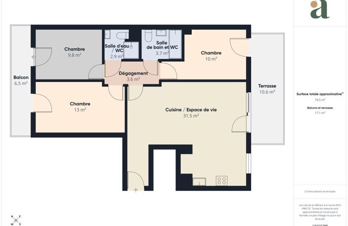 Appartement 4 pièces avec terrasse, balcon et parking – Argenteuil (95100) — photo 3