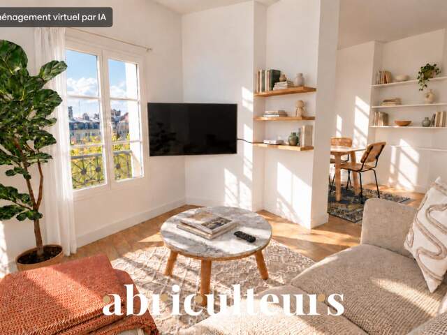 2/3 pièces 37 m² à Nation - Dernier étage vue toits - Refait à neuf - Paris 12 — photo du bien