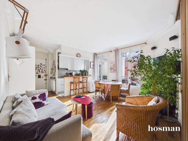 Appartement 3 pièces - 54,83 m² traversant vue dégagée, lumineux, calme - Passage Geffroy-Didelot, Paris — photo du bien