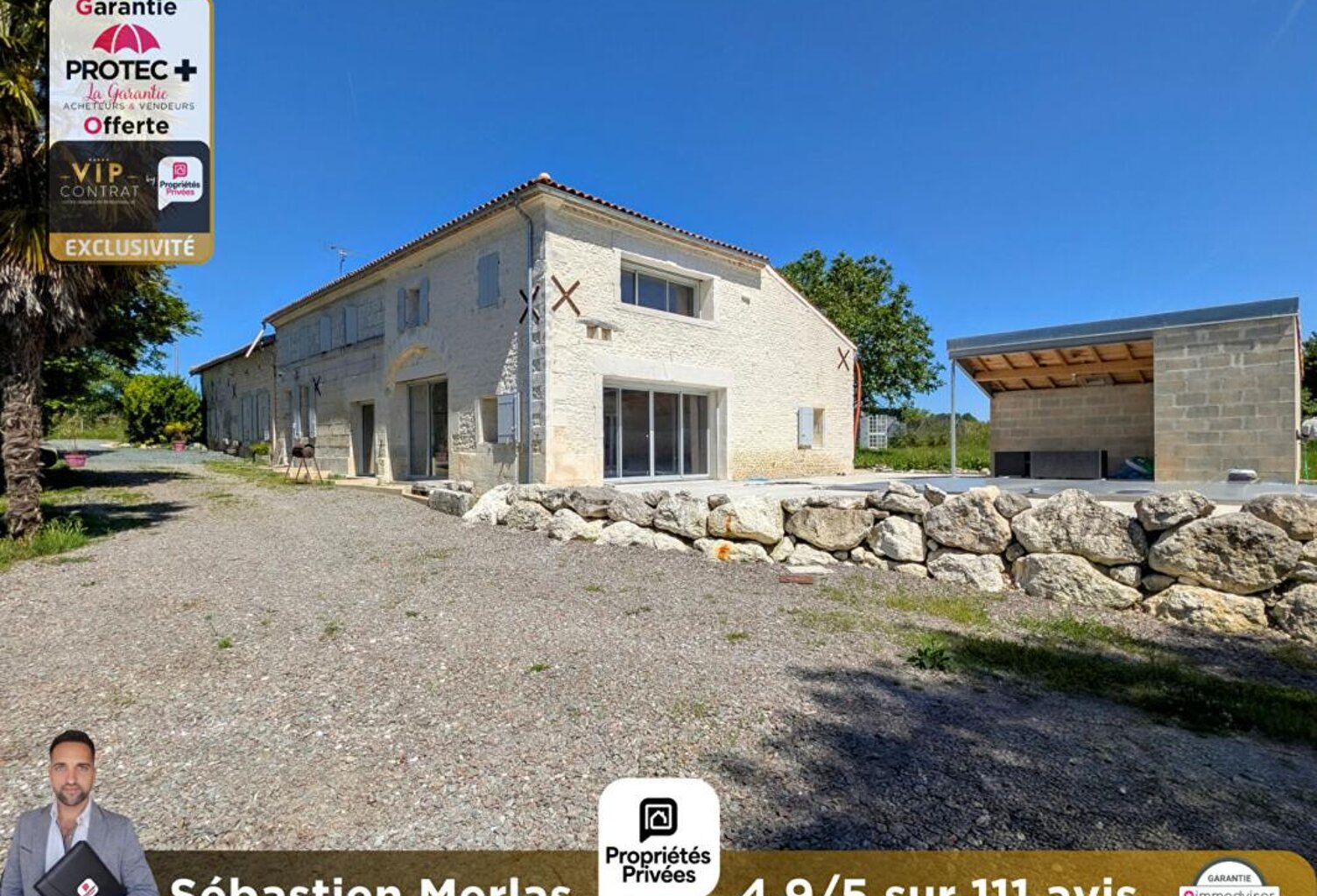 Ensemble immobilier 2 maisons  charentaise + parc arboré + GARANTIE PROTEC+ 12 MOIS INCLUS ! — photo 1