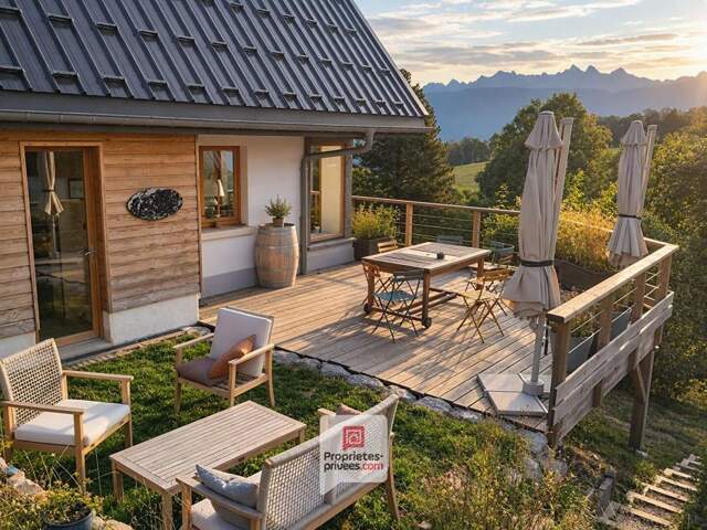 Plateau des Petites Roches (38660) - Chalet avec vue Belledonne - 3 chambres -jardin-  parking — photo du bien