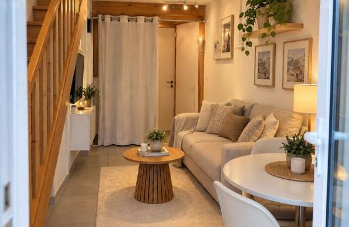 Roquebrune-Cap-Martin centre Carnolès - Studio avec mezzanine, 27 m² utiles, vendu loué à quelques pas des plages — photo 2