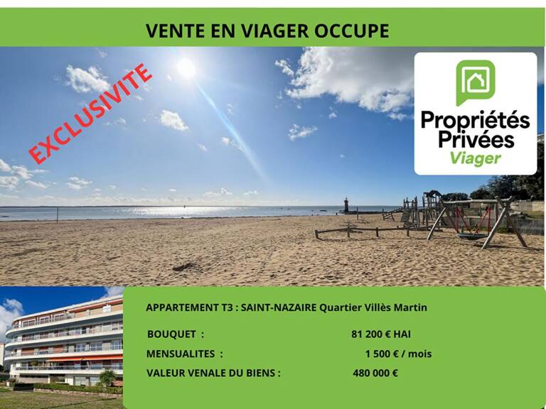 Viager occupé Appartement Saint Nazaire 4 pièce(s) 98 m2 — photo 1