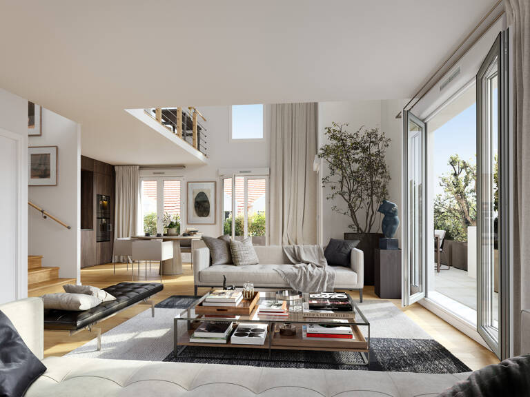 Superbe appartement 5p duplex en dernier étages et sans vis à vis  — photo 1