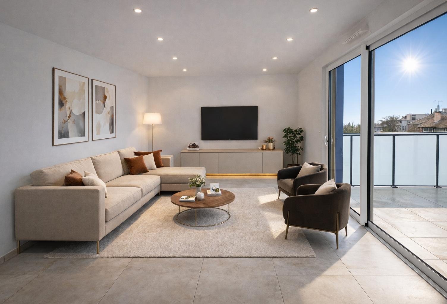 Élégant duplex de standing au calme absolu, dernier étage avec vue dégagée et balcon, 3 pièces 91 m² — photo 1