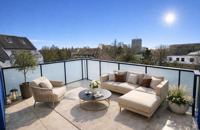 Élégant duplex de standing au calme absolu, dernier étage avec vue dégagée et balcon, 3 pièces 91 m² — photo 3