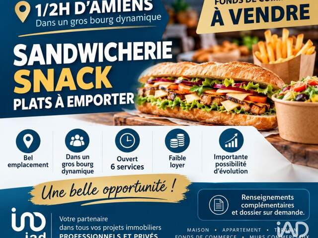 Vente Sandwicherie 50 m&sup2; — photo du bien
