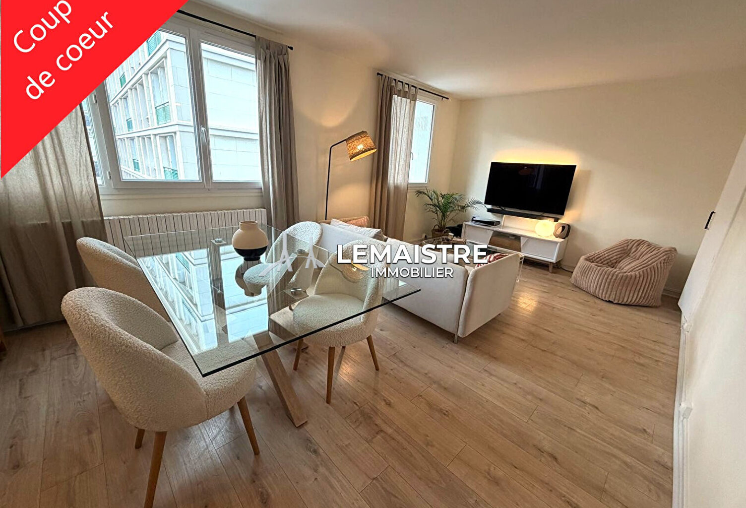 Appartement à vendre  Le Havre Centre Ville 59 m²  2 chambres  Cave et parking — photo 1