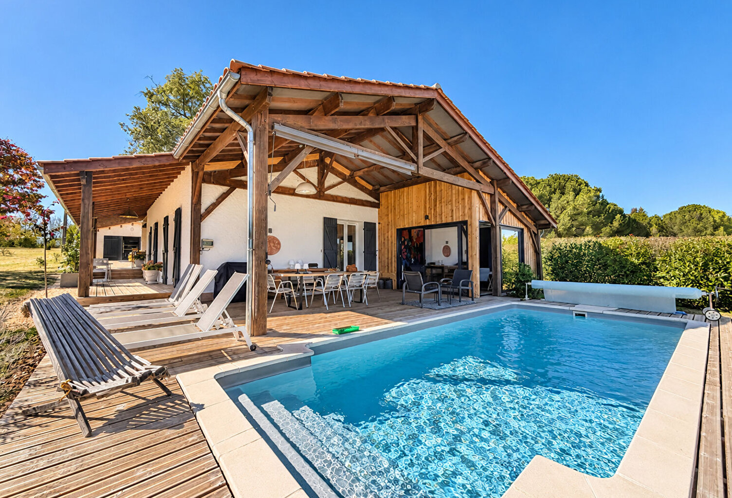 Belle maison restaurée avec piscine, proche Villeréal — photo 1