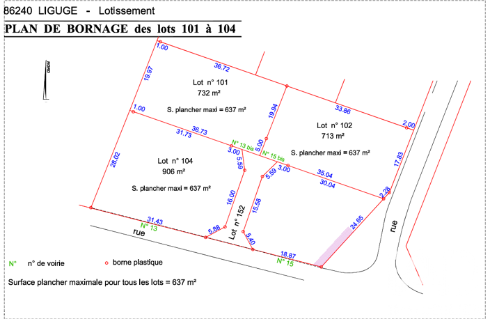 Vente Terrain à bâtir 906 m&sup2; — photo 2