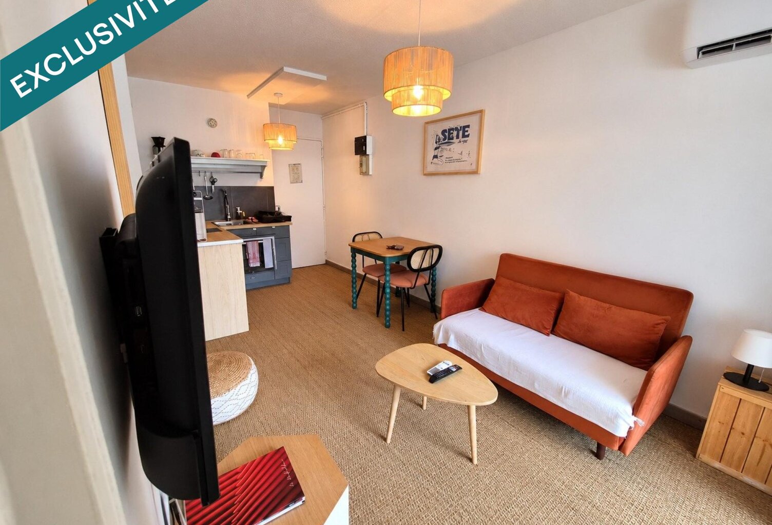 Appartement T2 à Sète, dans résidence avec ascenceur. — photo 1