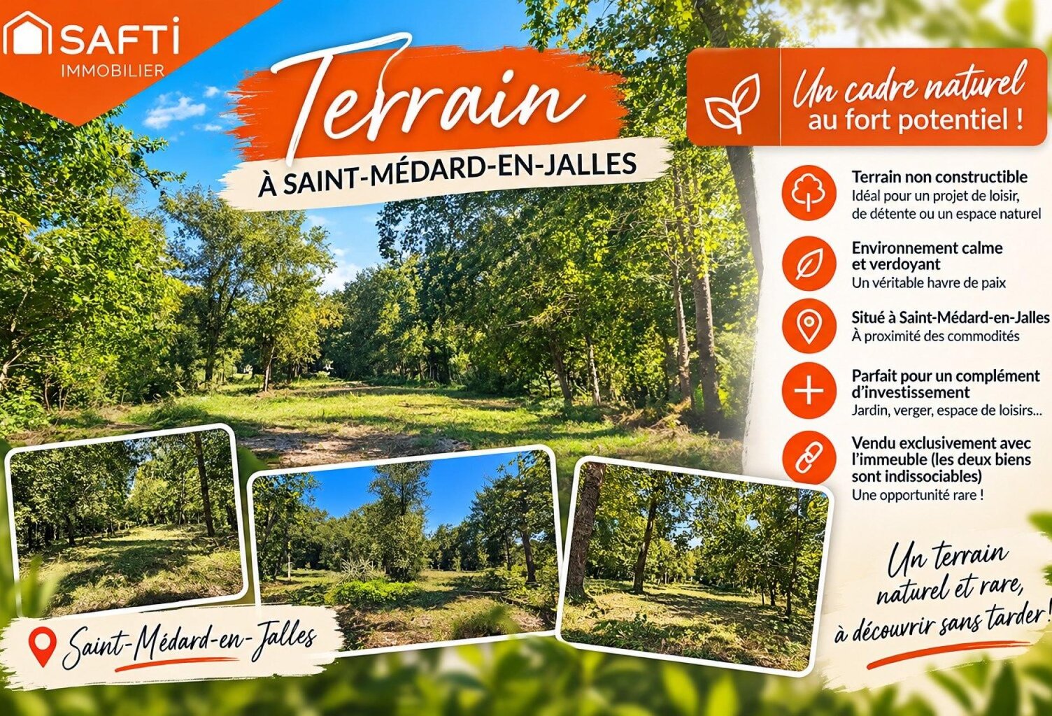Terrain non constructible à Saint-Médard-en-Jalles — photo 1