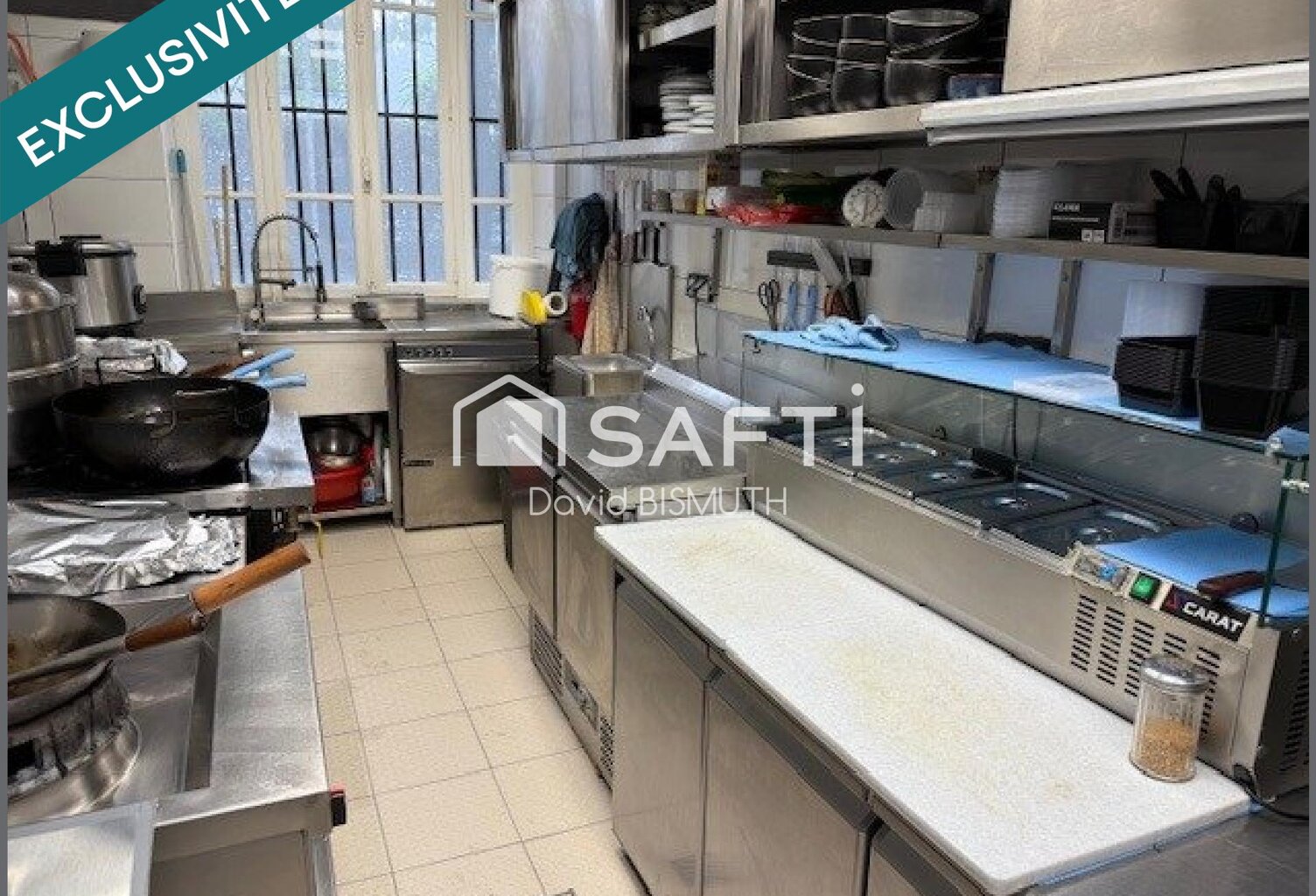 À VENDRE  FONDS DE COMMERCE RESTAURANT 60 M2 CLÉ EN MAIN  LEVALLOIS-PERRET — photo 1