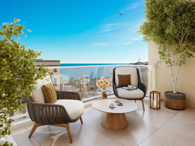 NICE - PROGRAMME NEUF - APPARTEMENT DUPLEX 4 PIÈCES  - VUE MER LATERALE — photo du bien