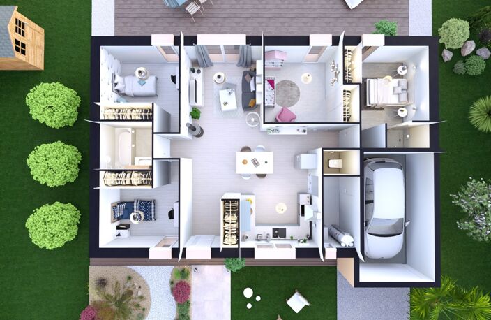 Vente maison à construire 99 m² Les Martres-d'Artière (63430) — photo 3