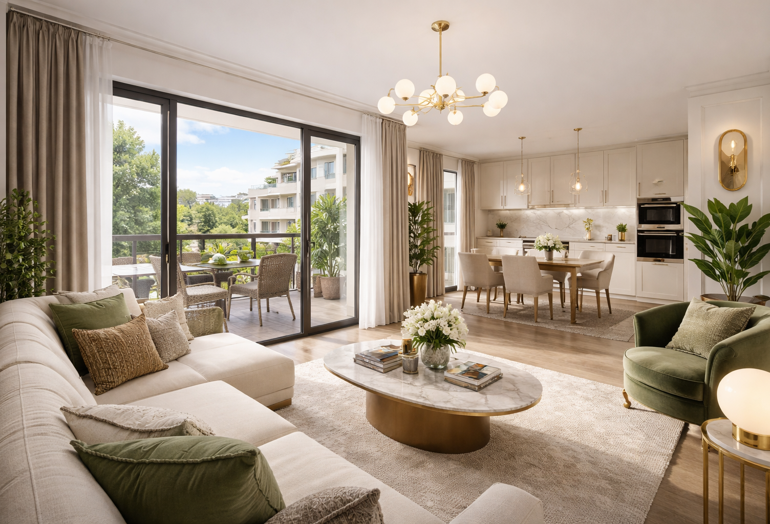 LOGNES – QUARTIER DU MANDINET – 3 PIÈCES TRAVERSANT AVEC TERRASSE – AUCUN VIS-À-VIS - LIVRAISON 2028 — photo 1