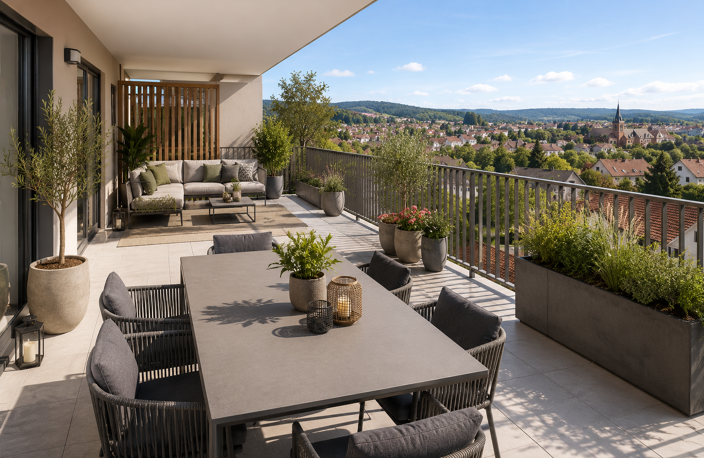 T4 FAMILIAL DE 85 M² AVEC GRAND BALCON – WASSELONNE — photo 2
