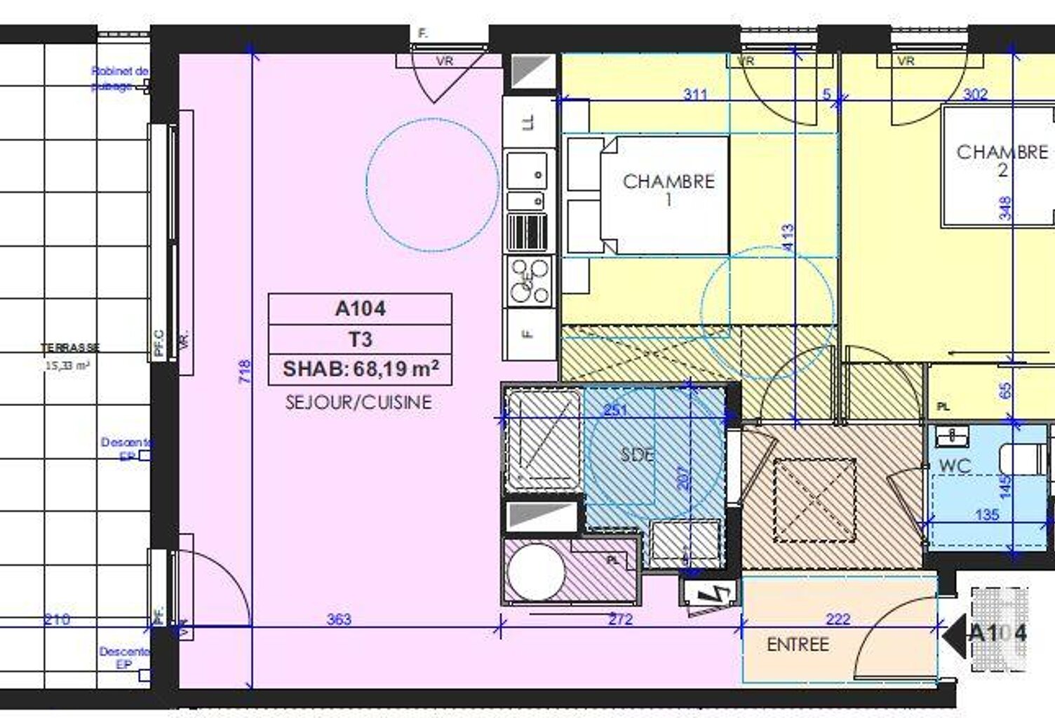 Vente Appartement 3 pièces — photo 1