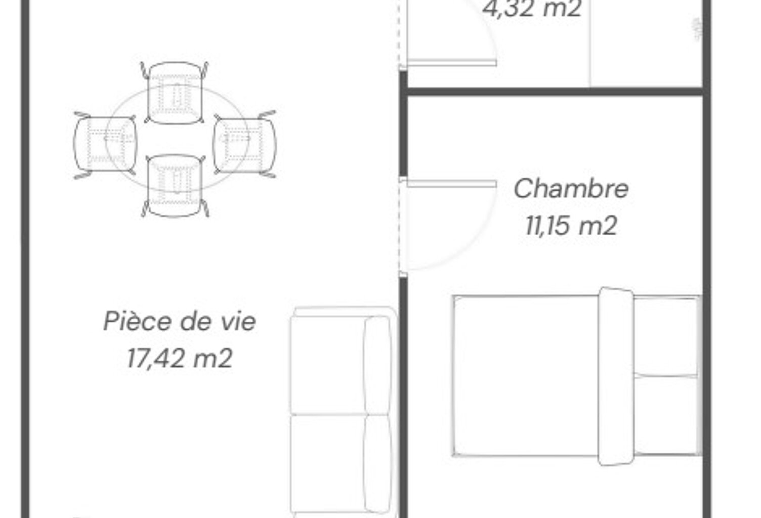 Vente Appartement 2 pièces — photo 1