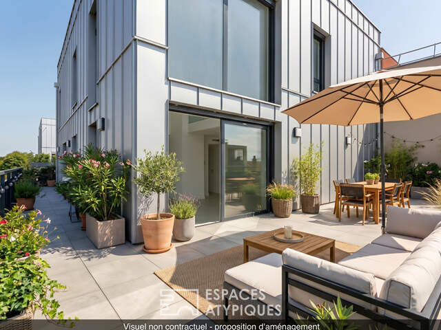 Duplex contemporain en dernier étage avec terrasse — photo du bien