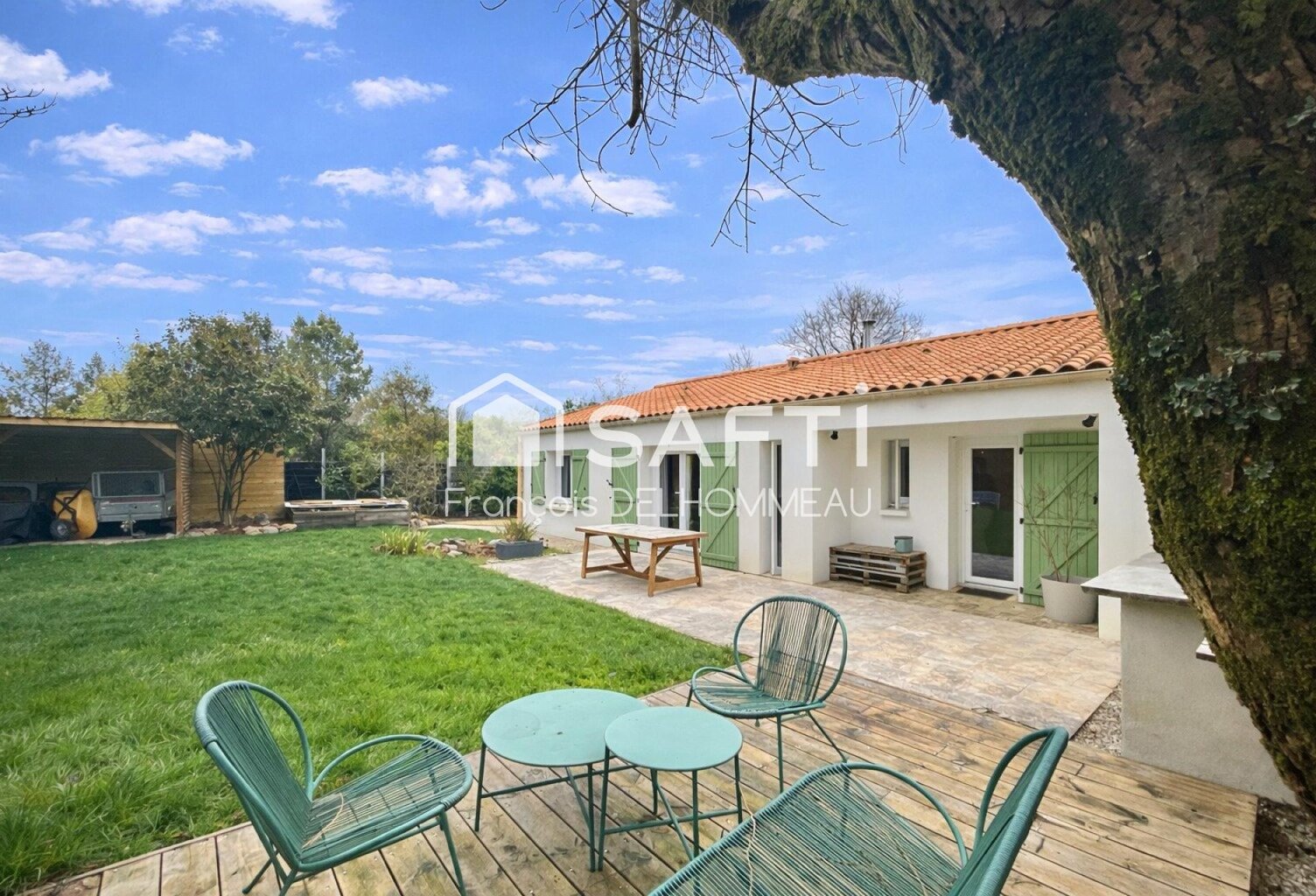 maison plain pied, 3 chambres, garage, terrain clos — photo 1