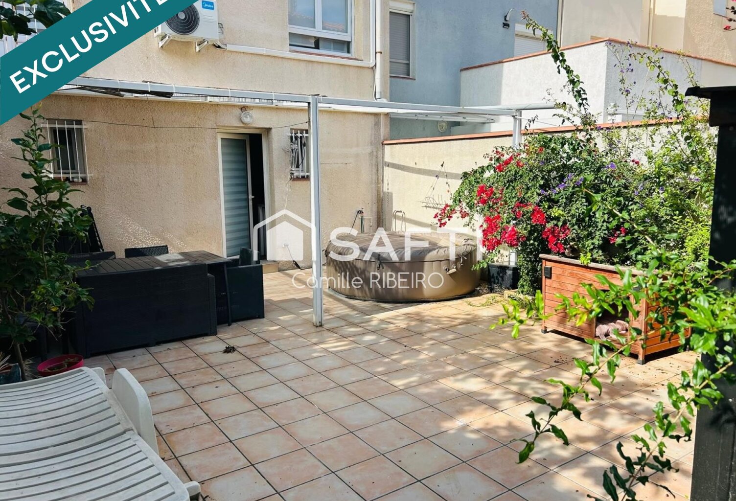 LE BARCARES,A 500M DE LA PLAGE,MAISON T5,GARAGE,2 EXTERIEURS — photo 1