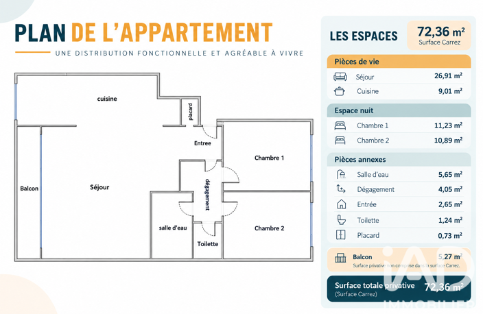 Vente Appartement 3 pièces — photo 3
