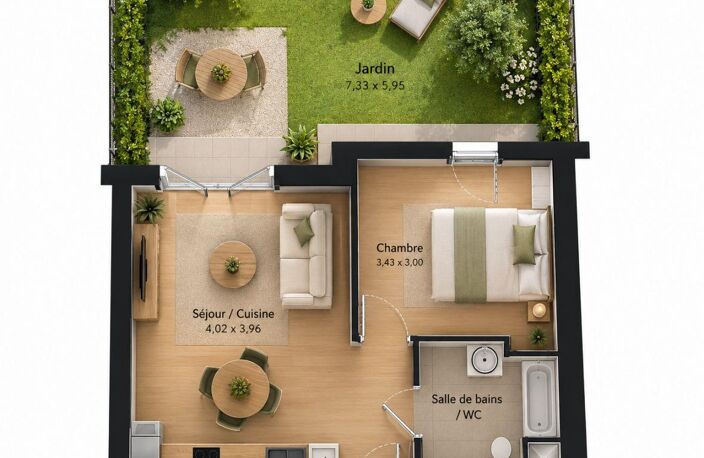 Vente Appartement 2 pièces — photo 2