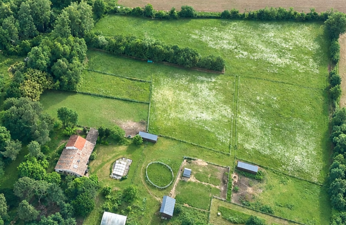 1H15 de Bordeaux et 1h40 de Toulouse ANCIEN CORPS DE FERME RESTAURE SUR 4.89HA CLOTURES — photo 2