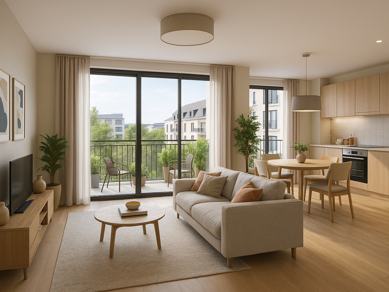 RETOUR DE LOT - T3 - CERGY - AVEC BALCON - PROCHE TRANSPORTS ET COMMERCES — photo 1
