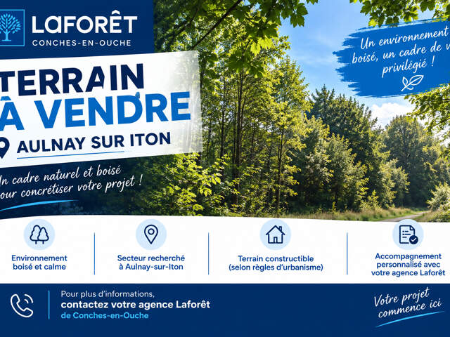 TERRAIN CONSTRUCTIBLE AULNAY SUR ITON — photo du bien