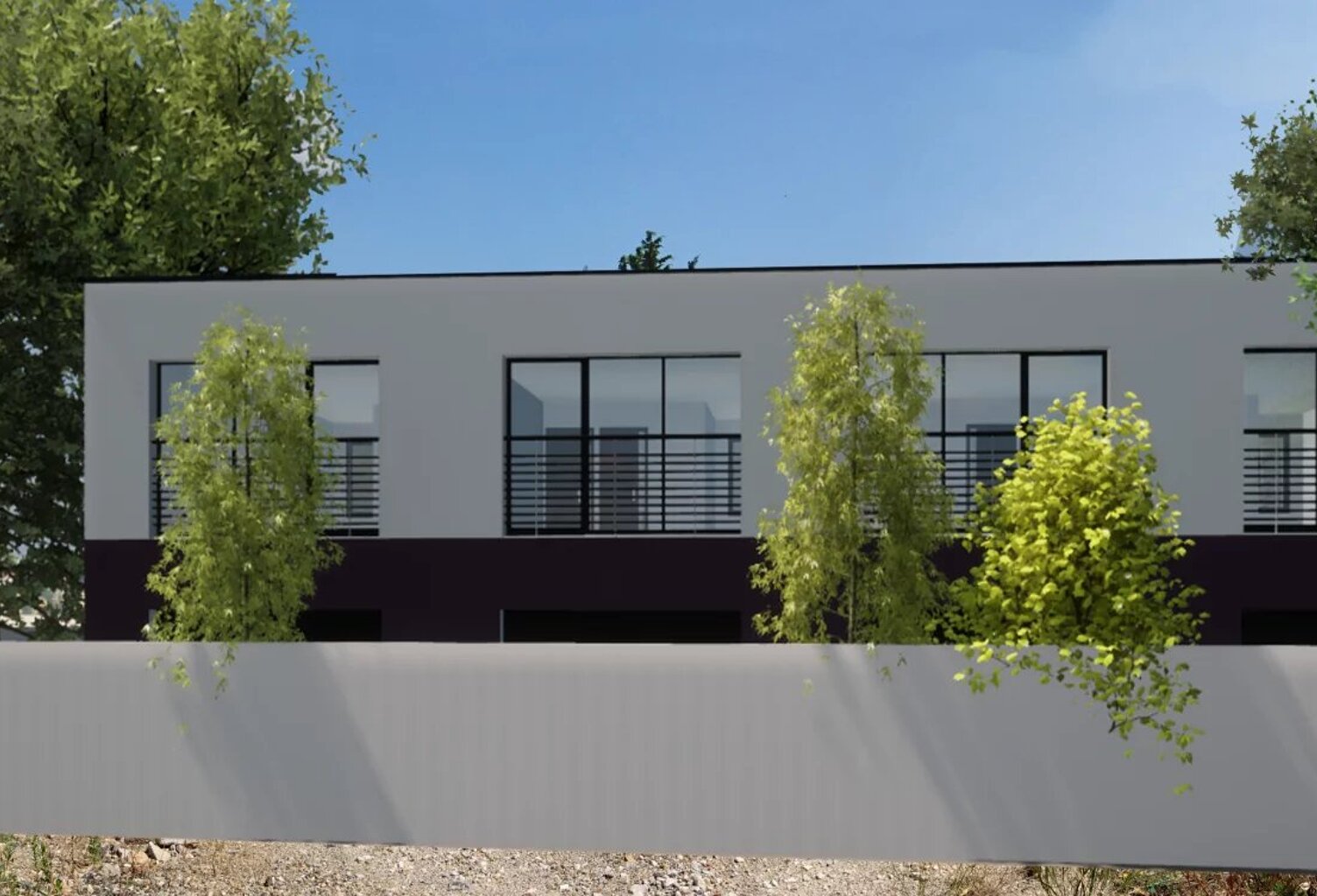Bernis, plateau brut 70m² en duplex R+1 dans résidence neuve de 8 lots identiques et regroupables — photo 1