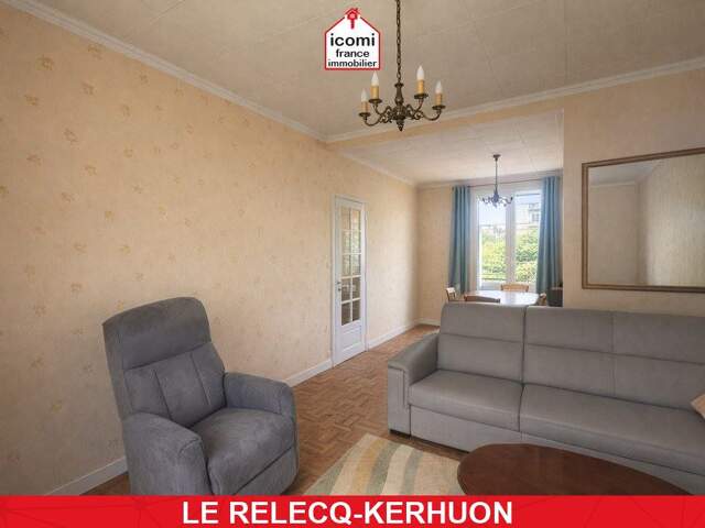 FINISTERE - Le Relecq-Kerhuon (29480) - A VENDRE - MAISON - T3 - 2 CHAMBRES - 3 POSSIBLES - BEAU POTENTIEL - IDEALEMENT SITUE - TRAVAUX A PREVOIR - GARAGE — photo du bien