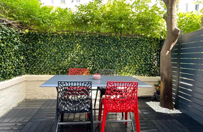 NICE-MUSICIENS, Studio meuble avec jardin/terrasse — photo 5