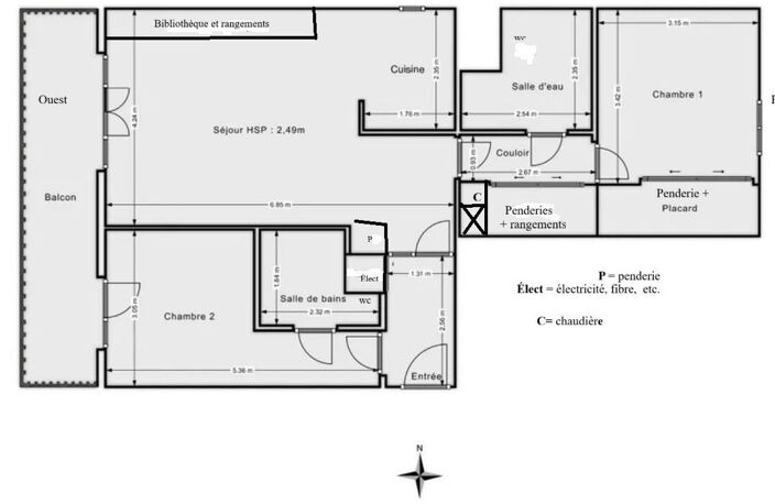Appartement de 70m2 à louer sur Saint-Cloud — photo 3