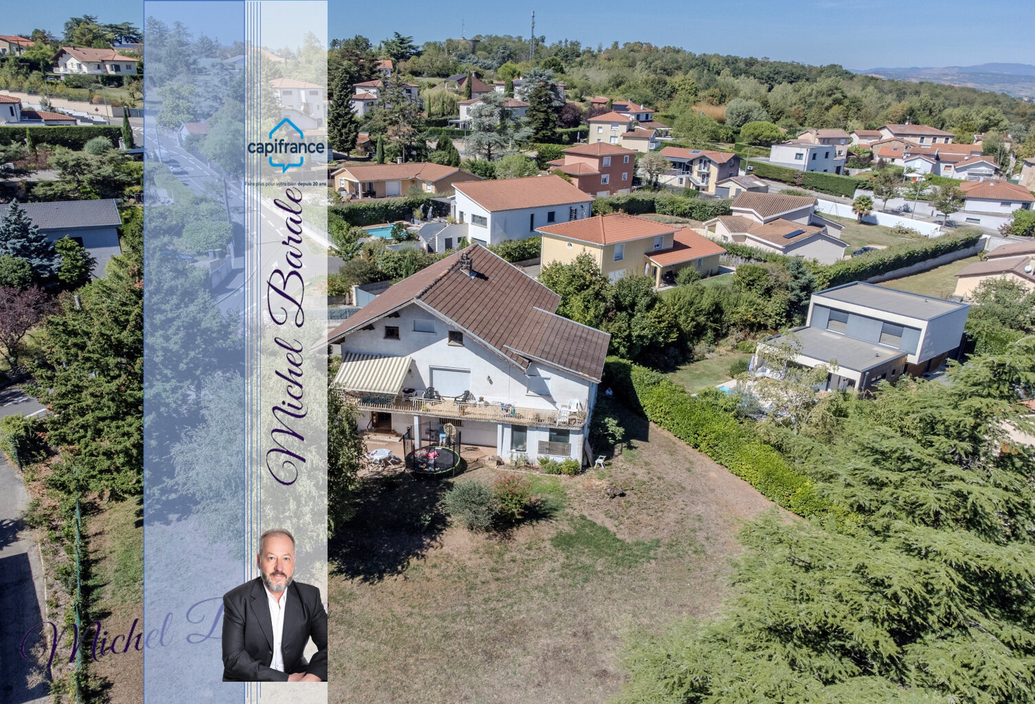 DARDILLY – PROPRIÉTÉ FAMILIALE DE 222 M² – 6 CHAMBRES – T2 INDÉPENDANT – TERRAIN DE 1 647 M² – VUE PANORAMIQUE — photo 1
