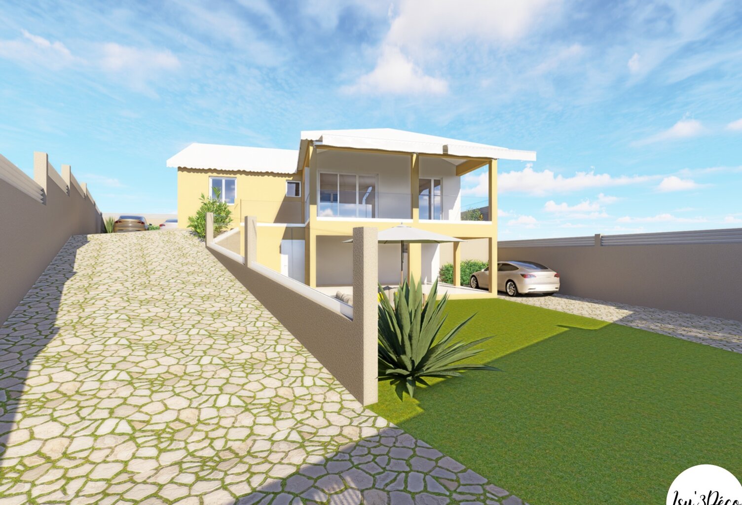 Villa T4 à achever dans un secteur prisé de St François — photo 1