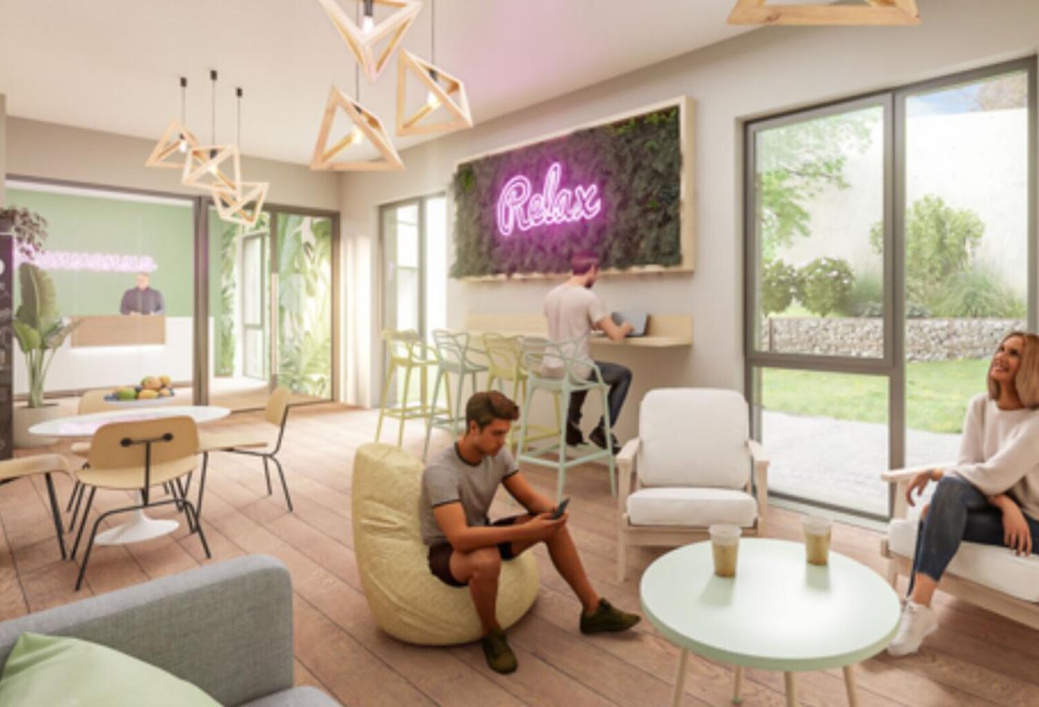 T2 de 35,20 m² à Lyon 7?, CAMPUS 45 à partir de 721,22 CC — photo 1