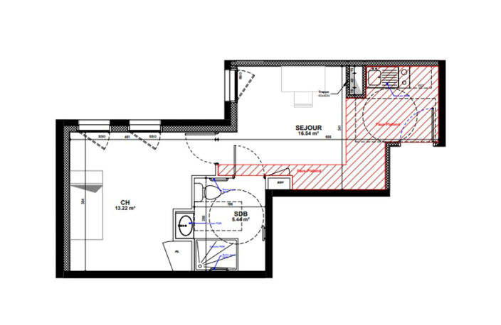 T2 de 35,20 m² à Lyon 7?, CAMPUS 45 à partir de 721,22 CC — photo 2