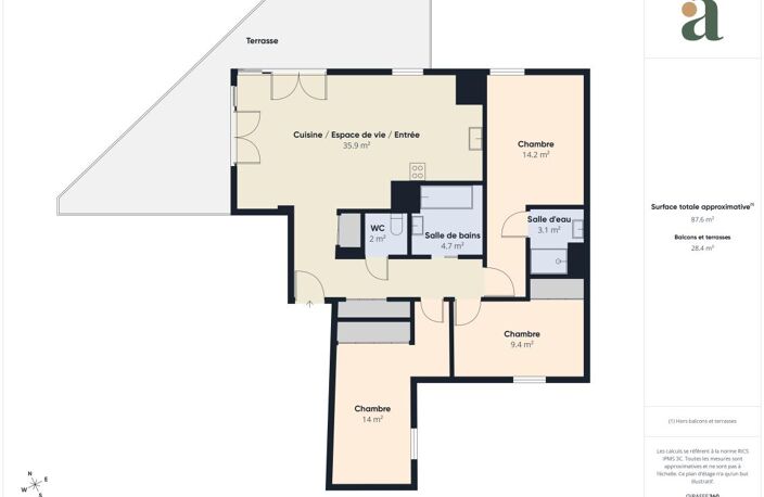 Appartement 4 pièces avec grande terrasse à Franconville (95130) — photo 3