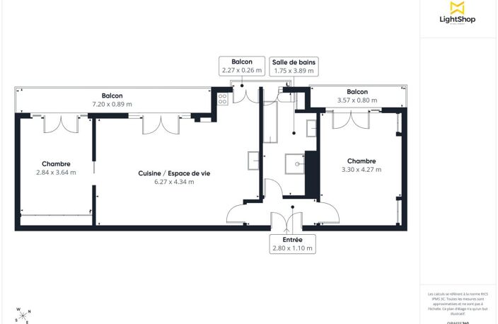 Appartement 3 pièces de 65 m² avec balcons, sans vis-à-vis – À deux pas du métro Mirabeau — photo 4