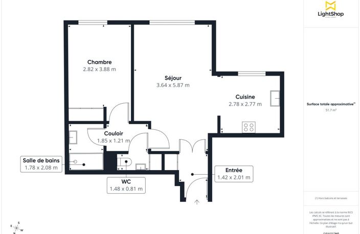 Appartement 2 pièces de 52 m² avec cave et parking - Calme et lumineux - Rue du Vieux Pont de Sèvres, Boulogne-Billancourt - Métro Marcel Sembat — photo 2