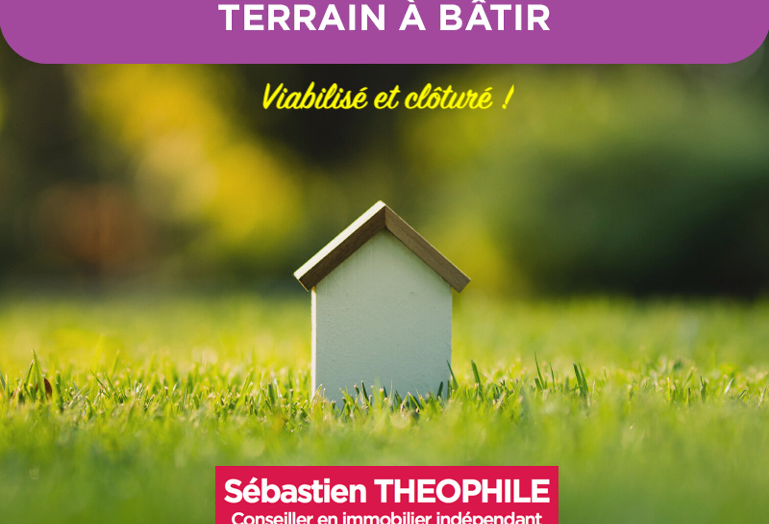 Terrain constructible viabilisé et clôturé — photo 1
