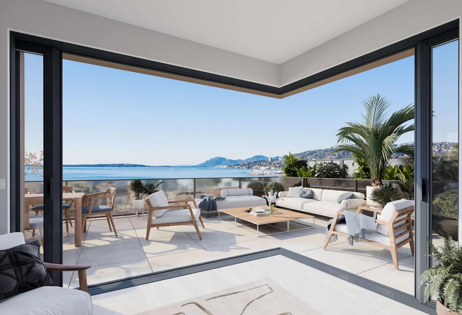 Programme neuf Juan Les Pins - appartement 4 pièces - vue mer — photo 1
