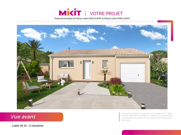 Terrain + maison 2 chambres  — photo 1