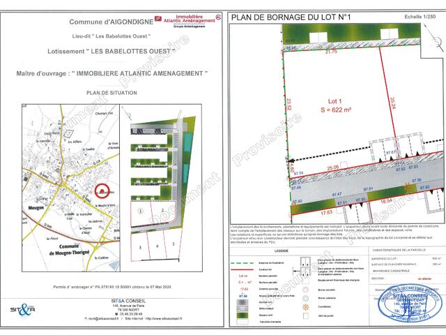 Terrain proposé à Aigondigné
